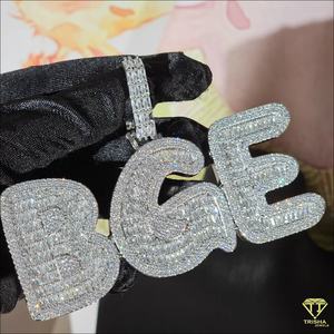 จี้รูปทรงฟองสบู่แบบกำหนดเอง "36M" ประดับเพชรแบบ Iced Out สไตล์ฮิปฮอป สร้อยคอแฟชั่น ขายส่ง - Product Image 2