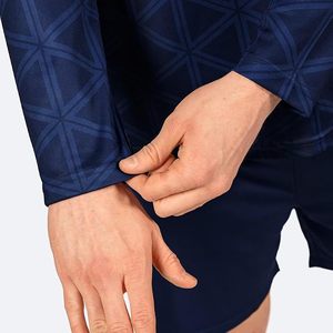 <b>Men</b>’s Geo <b>Long</b> Sleeve Soccer Kit – Adult Uniform Set with Shirt, Shorts & <b>Socks</b> – Quick Dry Polyester – XS-XXL - Product Image 5