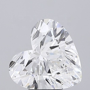 Bague de fiançailles et de mariage en diamant de laboratoire CVD taille cœur de 5,01 carats, 10,65 mm, certifiée IGI, couleur D, clarté VVS2 - Product Image 1