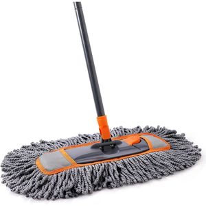 Scopa in Microfibra per Pulizia Pavimenti in Legno, Uso Umido o Asciutto, Strumento per Pulizia Casa e Cucina - Product Image 1