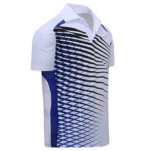 Nouvelle Arrivée Chemises Tricotées Sublimées Solides de Haute Qualité pour Hommes 100% Coton Anti-Plis Manches Courtes Polo Écologique pour Hommes - Product Image 3