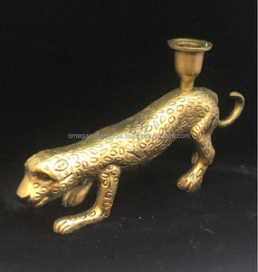 เชิงเทียนอะลูมิเนียมลายเสือดาว ดีไซน์ทันสมัย สำหรับงานแต่งงานและตกแต่งบ้านในเทศกาลคริสต์มาส - Product Image 4