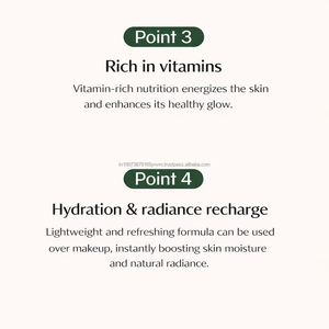 K Beauty Glow Skin Oil Serum Mist, Hidratante Facial, Potenciador de Piel de Cristal, Marca Privada Personalizada con Estampado Dorado - Product Image 2