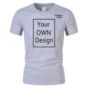 T-shirts à manches courtes pour hommes, service OEM, personnalisez votre propre logo, 100% coton, été, rouge, noir, ligne, t-shirt pour hommes en vente - Product Image 4