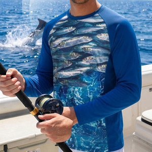 Chemise de pêche personnalisée OEM 100% polyester à manches longues, sublimation, séchage rapide, respirante, légère, vêtements d'extérieur, prix bas - Product Image 6