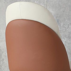 Modern Set of 2 Dining Chairs PU Leather with Gold Metal Legs for Living and Kitchen Dining Room - Product Image 6