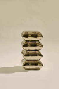 Mesa de Centro Moderna de Metal con Diseño Geométrico, Mueble Contemporáneo para Sala de Estar, Pieza Decorativa para el Hogar - Product Image 4