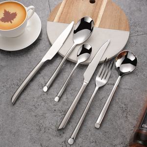 Juego de cubiertos de mango largo y delgado duradero de la mejor calidad para cubiertos de banquete de Buffet, cubiertos de decoración para comer, superventas - Product Image 3