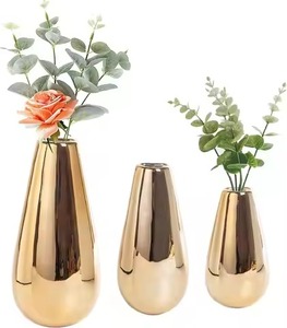 Handmade Decorative Metal Flower Vase Stylish Floral Vase For <b>Table</b> Centerpiece Home Interior Decor - Product Image 2