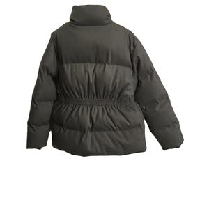 Women's Stand Collar Puffer <b>Jacket</b> for Fall and Winter Printed Technics Breathable Regular Down <b>with</b> Nylon <b>Lining</b> - Product Image 1