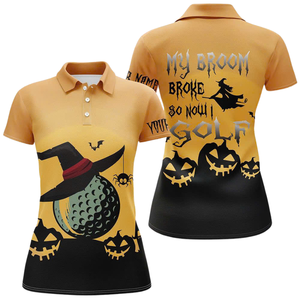 Polo d'Halloween Uniforme d'équipe de sublimation Conception conviviale pour les enseignants Usine directe du Canada - Product Image 3