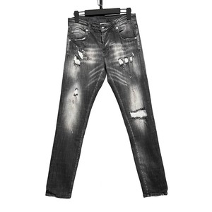 Jeans de mezclilla para hombre, diseño de marca personalizado, corte ajustado, tiro medio, lavado desgastado, estilo casual urbano, pantalón cargo con botones, de fábrica y proveedor - Product Image 5