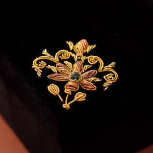 Boîte à bijoux en velours brodée à la main, Zardozi, sequins, perles, fermoir magnétique, forme papillon, coffret de rangement de luxe pour cadeau - Product Image 3