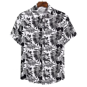 Camisa Hawaiana Personalizada Unisex de Manga Corta, Tela de Lona, Corte Regular, Impresión de Logotipo Personalizado, Ecológica, de Secado Rápido para Hombre - Product Image 5