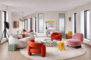 Sillón Moderno Andalusia Tapizado con Base de Madera Sólida – Sillón de Lujo para Sala de Estar y Hostelería - Product Image 6