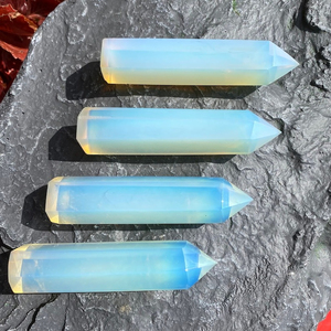 Tour d'opale, obélisque, agate Muntaha, cristal de guérison, artisanat fait main, respectueux de l'environnement, décoration Feng Shui pour la maison, artisanat de qualité supérieure, métaphysique - Product Image 4