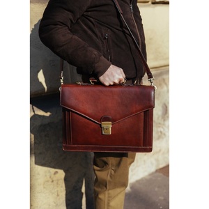 Unique Design Logo Leather Messenger Bag for Corporate Office <b>Laptop</b> Bag Promotional Business Use Available for Sale - Product Image 1