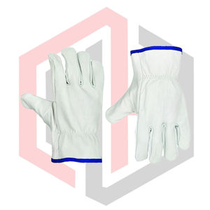 Gants de travail en cuir de chèvre, flexibles, respirants, sans silicone, résistants aux déchirures, résistants à l'usure, isolants thermiquement, antistatiques - Product Image 4