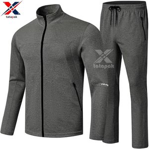 Ensemble de survêtement d'hiver haute performance 100 % coton molletonné imprimé numériquement, 2 pièces, unisexe, qualité export - Product Image 5