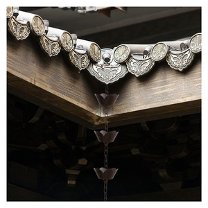 Chaîne de pluie décorative moderne en métal pour toiture et aménagement paysager - Product Image 6