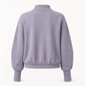 Sweat-shirt à col roulé pour femme, confortable et tendance, idéal pour le froid et le style urbain - Product Image 3