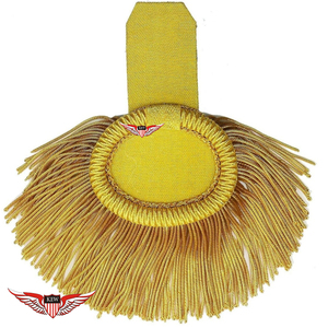 KEW - Epaulettes Personalizadas de Hombro con Alambre Metálico y Mylar, Estilo Vintage Ecológico, Bordadas, Duraderas y Personalizables - Product Image 1