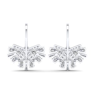 REYES Luxury 925 Sterling <b>Silver</b> Moissanite <b>Huggie</b> Earrings For Women Wholesale Price Wedding Anniversary Gift Fine Jewelry - Product Image 4
