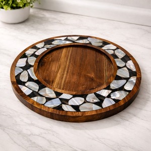 2026Latest MOP Inlay Chocolate Serving Storage Tray Arabic Calligraphy Wood Dry Fruit Serving Platter For Ramadan <b>Eid</b> <b>Gift</b> <b>Box</b> - Product Image 5