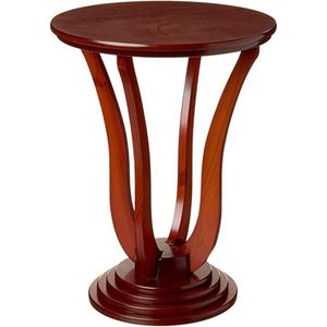 Elegante Mesa de Centro de Madera con Base Cónica, Hecha a Mano, Decoración para Sala de Estar, Mueble Vintage, Mesa Auxiliar en Oferta - Product Image 6