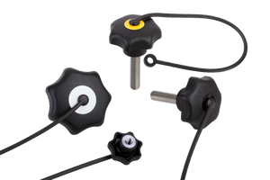 K0155 STAR GRIP คล้ายกับ DIN6336 D=M10X50 D1=50 สำหรับเทอร์โมพลาสติกสีดำ ฝาครอบสีน้ำเงินเคลือบผิว  ฝาครอบสกรูแบบต่างๆ - Product Image 2