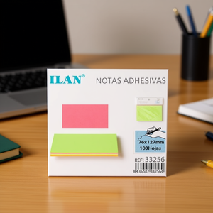 Ilan Foglietti Adesivi 76x127mm 100 Fogli Colori Assortiti - Product Image 3
