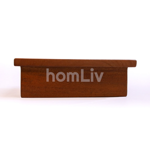 Soporte Cuadrado Decorativo de Madera de Caoba Hecho a Mano, Base Sostenible de Madera Sólida para Tazones, Base para Tazones de Cocina - Product Image 6