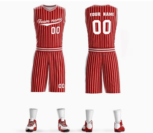 Ensemble de maillots de basket-ball personnalisés de haute qualité, style uni, vêtements de sport respirants avec impression du logo de l'équipe - Product Image 3