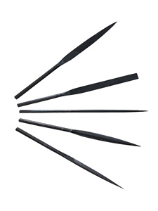 MEILLEUR PRIX Lot de 5 limes à aiguilles en acier OEM de qualité industrielle 200 mm pour bijoux, diamètre de tige 6 mm, coupe lisse, naturel - Product Image 4