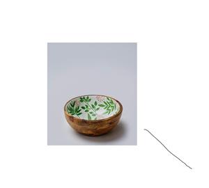 Incredible Designer Wooden <b>Bowl</b> With <b>Enamel</b> Design Statement Table Decor For Living Room - Product Image 1