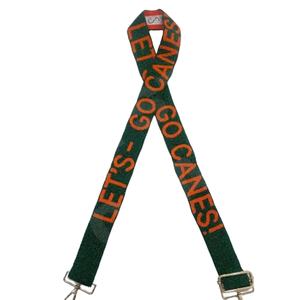 LETS Go Canes personalizado oro blanco semilla cuentas bolsa correas 'Hook Em Horns' accesorio de moda correa de monedero con cuentas - Product Image 1