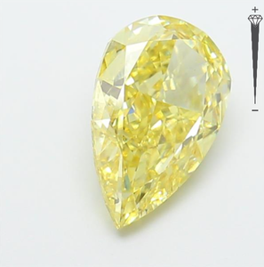 Diamante Cultivado en Laboratorio con Certificación IGI, Corte Pera Modificado de 3.08 CT, Color Amarillo Intenso Fantasía, Claridad VVS2, CVD LG 795645289 para Joyería - Product Image 2