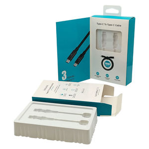 Custom UV Printed Embossed Recycled <b>Paper</b> <b>Packaging</b> Box for Phone Charger & Mobile Electronic Accessories Wholesale - Product Image 6