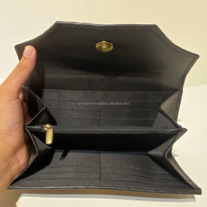 Nouvelle pochette pour femme en cuir taillé occidental Offre Spéciale portefeuille en cuir turquoise et noir organisateur de haute qualité transporter tout le portefeuille - Product Image 6