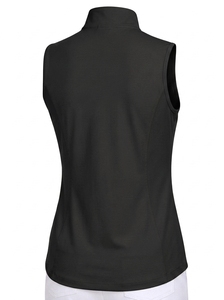 Chaleco de equitación para mujer, sin mangas, con media cremallera y cuello alto, top deportivo para montar a caballo y actividades al aire libre - Product Image 2