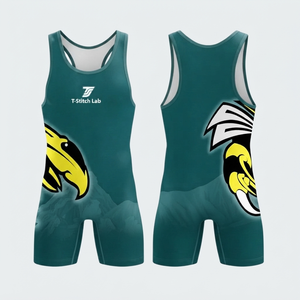 Customized Logo & Design Unisex Reasonable Price Men's Wrestling <b>Singlets</b> Quick Dry Lightweight Stretch Durable <b>Weightlifting</b> - Product Image 4