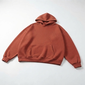 เสื้อฮู้ดดี้ผู้ชายทรงหลวมผ้าฝ้ายหนานุ่ม สไตล์สตรีทแวร์ รับผลิตโลโก้แบรนด์ส่วนตัว - Product Image 6