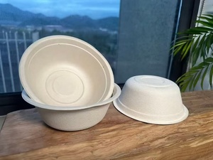 Nuevo Tapa de Tazón Desechable y Compostable de Bagazo en Forma de Diamante de 32oz, Biodegradable, Apta para Microondas, para Sopa Caliente, Entrega de Alimentos y Uso en Fiestas 2026 - Product Image 1