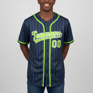 Jersey de Béisbol Personalizado al por Mayor, Sublimado, Manga Corta, 100% Poliéster, Corte Atlético, Nombre y Número del Equipo Personalizados - Product Image 1