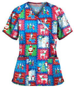 Women Anti Wrinkle Medical <b>Scrub</b> <b>Tops</b> OEM Wholesale New Design <b>Top</b> Quality Beautiful Women's Medical <b>Scrub</b> <b>Tops</b> in All Colors - Product Image 4