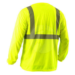 Premium <b>Long</b> <b>Sleeve</b> High Visibility Workwear Durable Fabric Reflective Detail Comfortable Fit For Job Teams Safety Shirt - Product Image 4