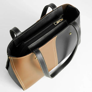 Nouveau sac fourre-tout pour femme en cuir véritable, personnalisable avec logo imprimé, sacs à main en cuir de vachette et PU pour filles et femmes - Product Image 5