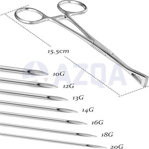 Pince à percer Pennington professionnelle en acier inoxydable de 6 pouces pour la pose et le changement de bijoux corporels - Product Image 2