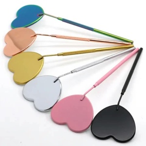 Miroir de Maquillage de Bureau en Acier Inoxydable Finition Argentée de Haute Qualité à Prix Compétitif, Outil de Maquillage à Usage Unique, Forme Simple - Product Image 1