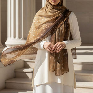 Voile en viscose léger et respirant pour femme, avec sous-bonnet assorti, couleurs personnalisables, faible MOQ – Vente en gros à chaud - Product Image 1